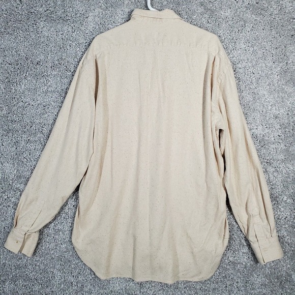 Artioli Mens Dress Shirt Size Large Beige Italy Long Sleeve Office Formal Luxury - Picture 7 of 11